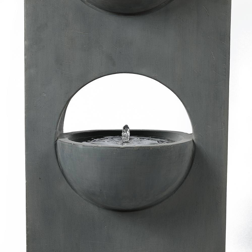 Cement Pedetal Two Tier Bowl Outdoor Fountain. Picture 3