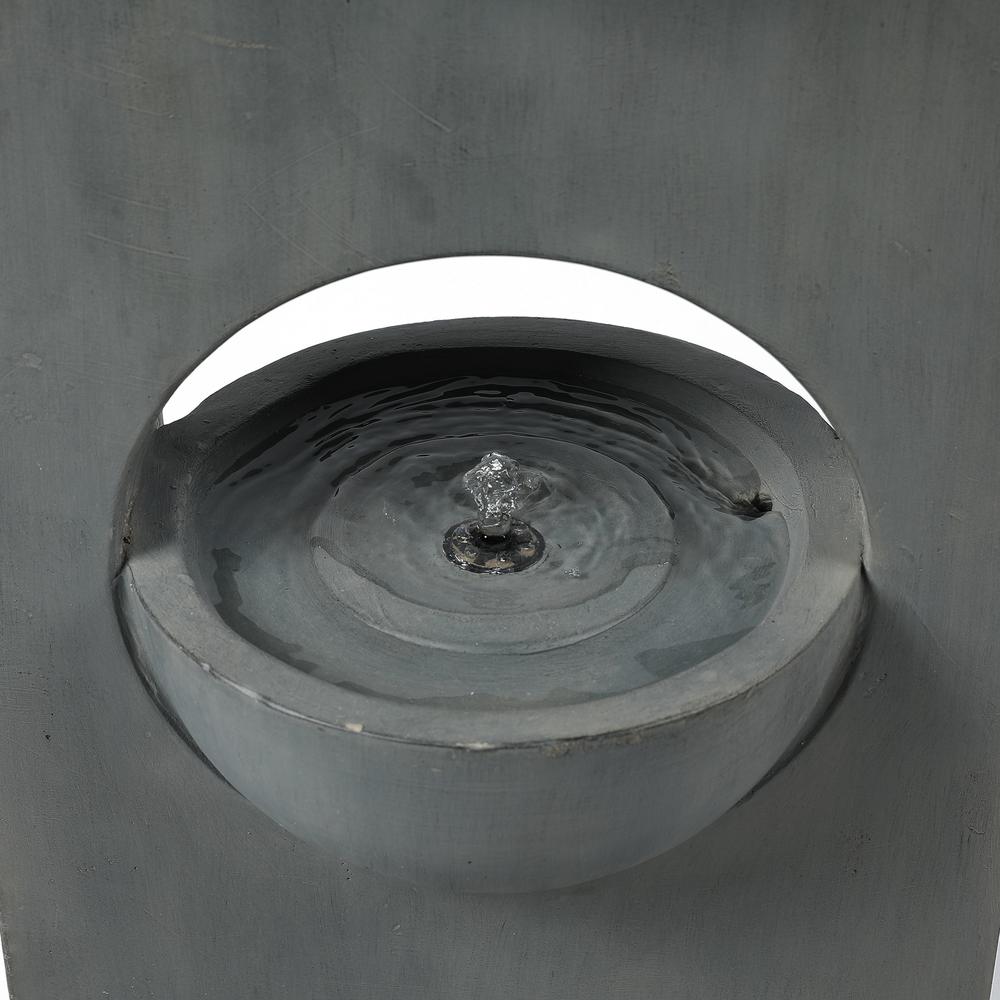 Cement Pedetal Two Tier Bowl Outdoor Fountain. Picture 4