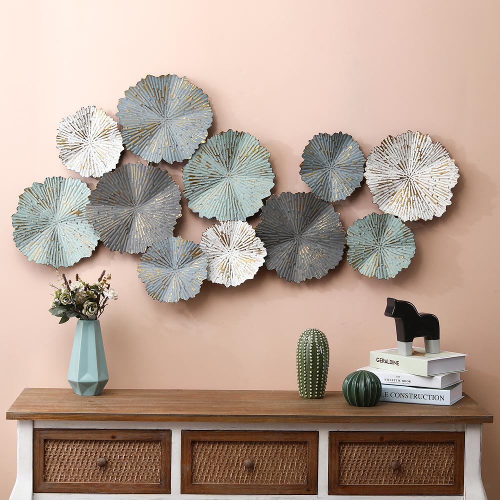 Metal Flowers Modern Wall Decor. Picture 2