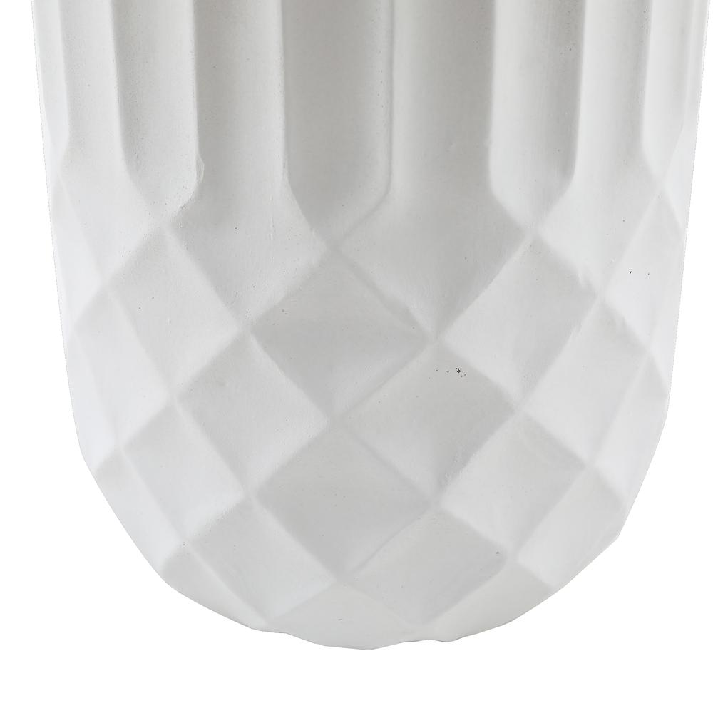18.9in. H Tall White MgO Planter. Picture 3