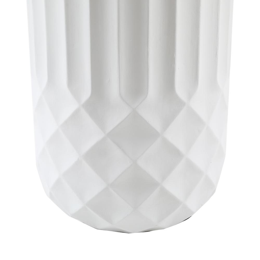 18.9in. H Tall White MgO Planter. Picture 4