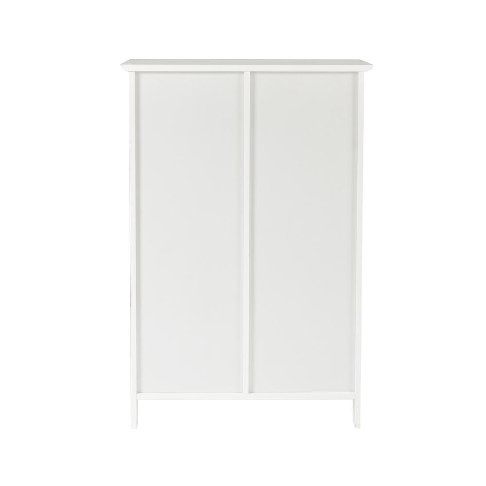 White MDF Wood Bathroom 4-Drawer 1-Door Storage Cabinet. Picture 7