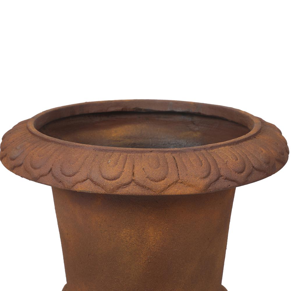 23.6in. H Rusty Brown MgO Planter. Picture 3
