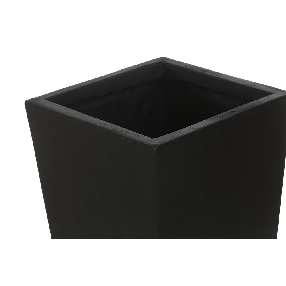 Black MgO 24.2in. H Tall Tapered Planter. Picture 6
