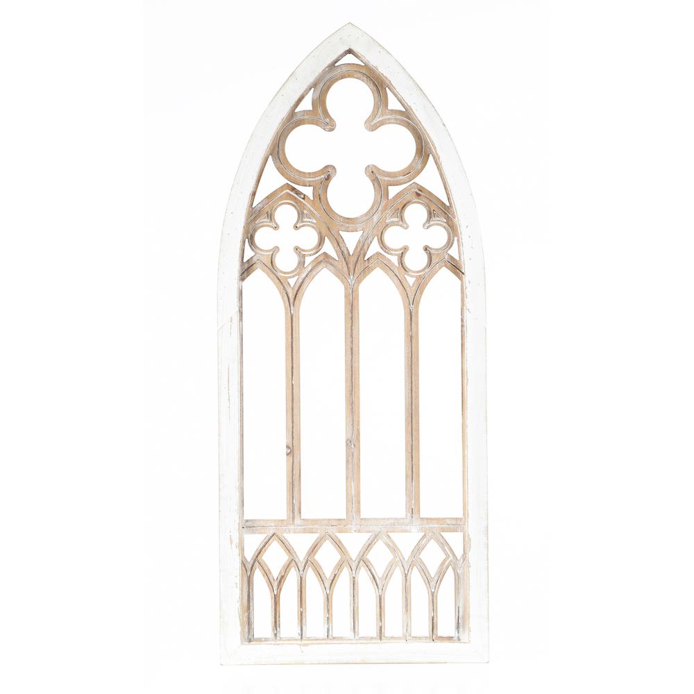 MDF Wood Cathedral Window Wall Decor. Picture 2