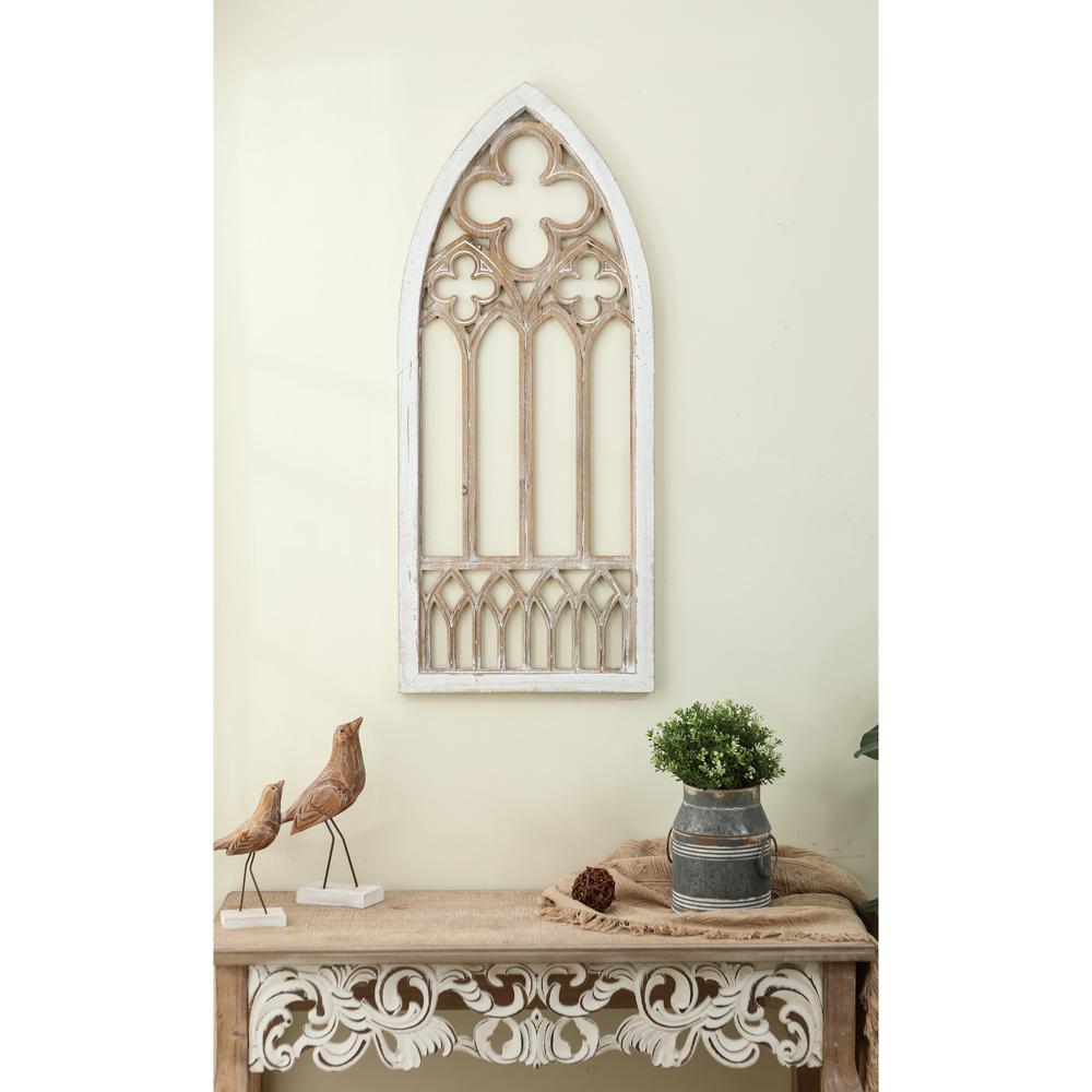 MDF Wood Cathedral Window Wall Decor. The main picture.