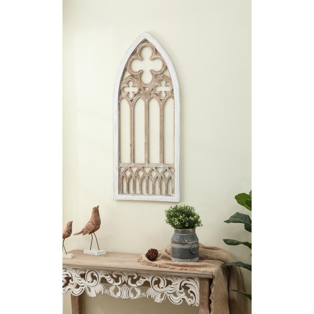 MDF Wood Cathedral Window Wall Decor. Picture 3