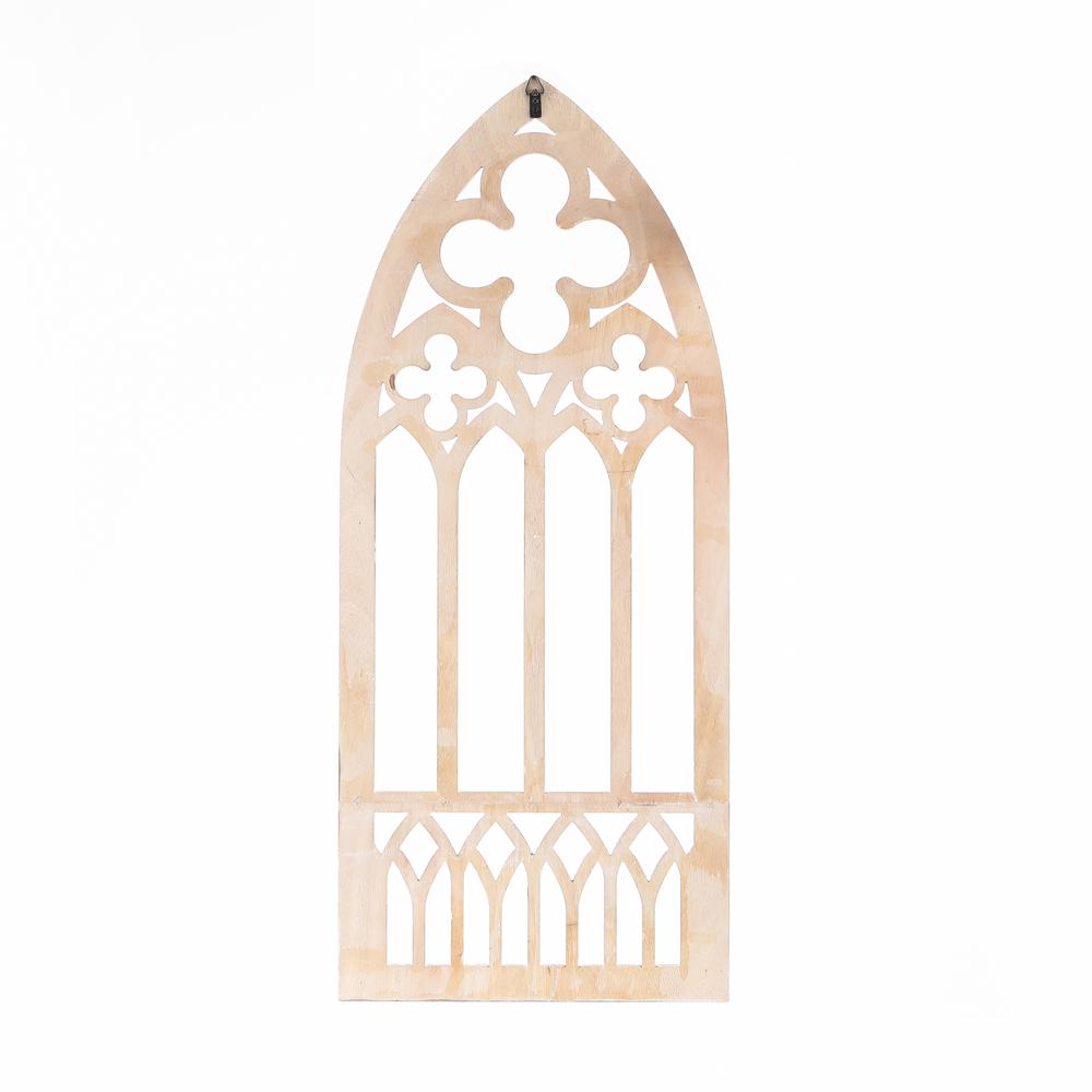 MDF Wood Cathedral Window Wall Decor. Picture 8