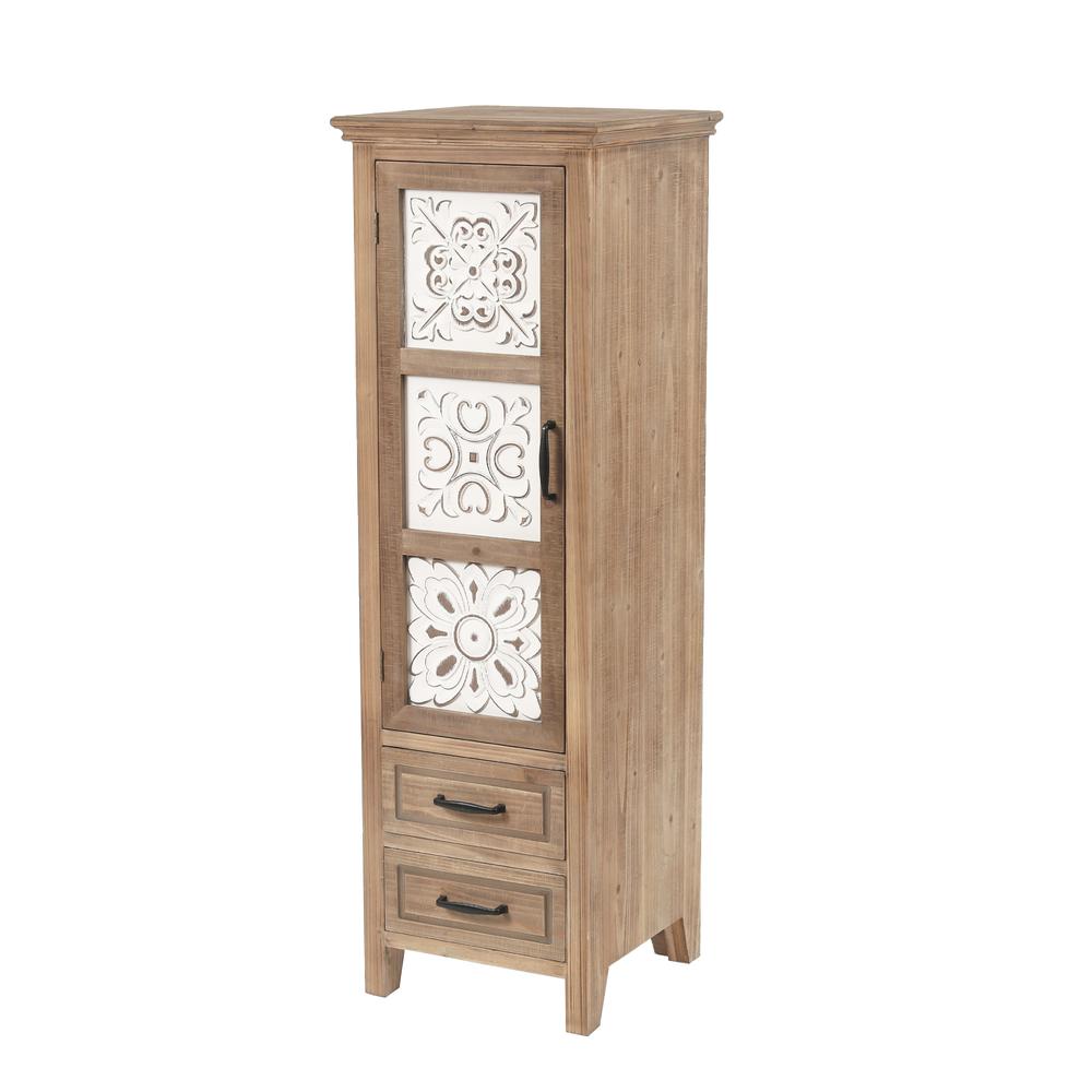 48" Tall Wood 2-Drawer 1-Door Storage Cabinet. Picture 4