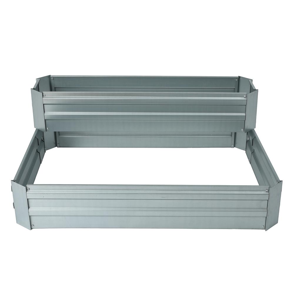 Two-Tier Galvanized Raised Garden Bed. Picture 2