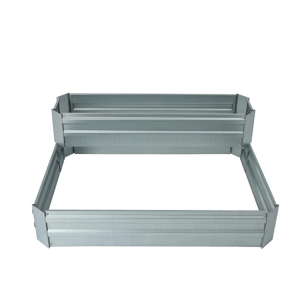 Two-Tier Galvanized Raised Garden Bed. Picture 4
