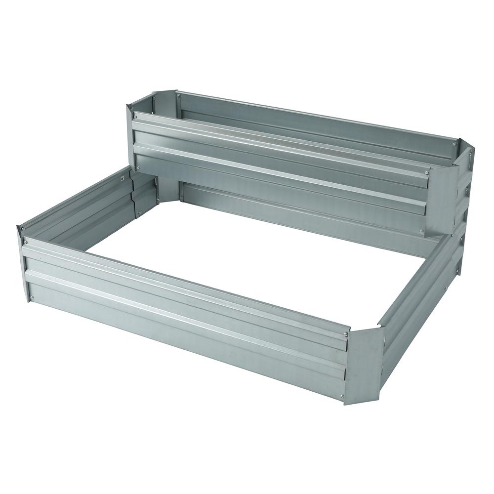 Two-Tier Galvanized Raised Garden Bed. Picture 5