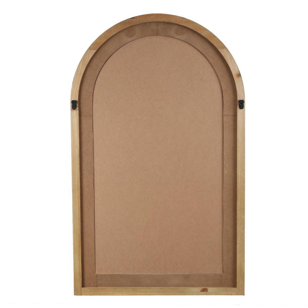 White Wood Arched Window Wall Mirror. Picture 9