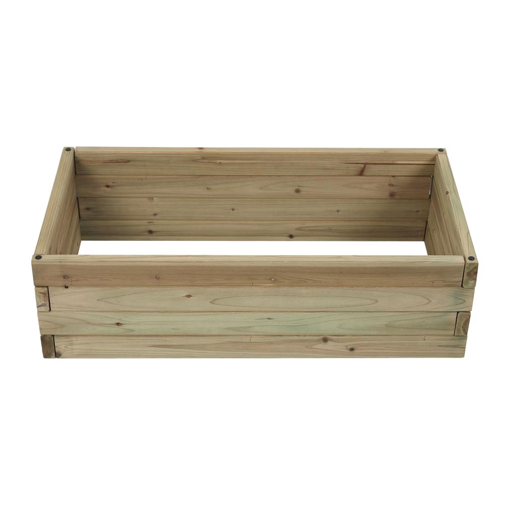 Wood 2.7ft x 1.3ft Raised Garden Bed. Picture 2