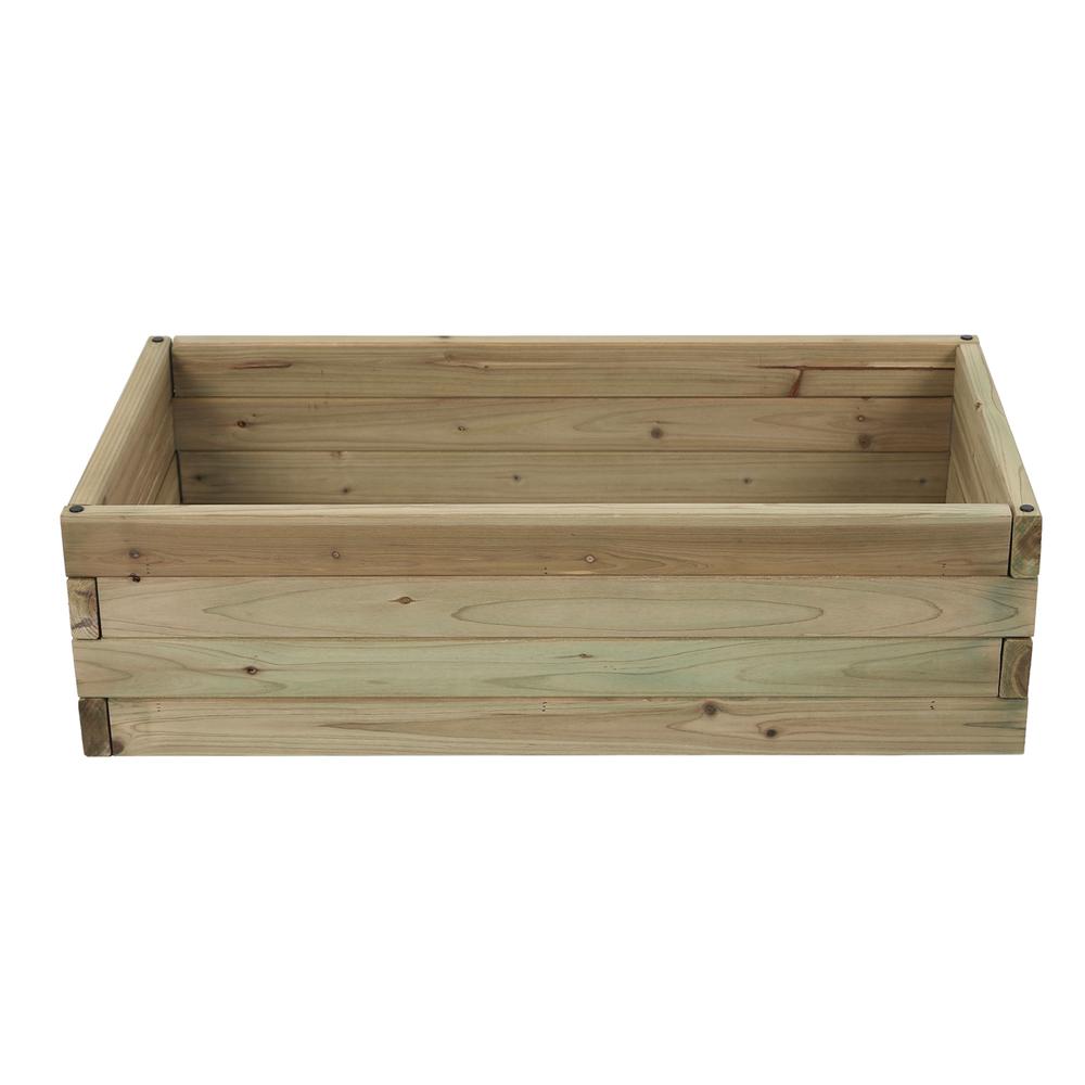Wood 2.7ft x 1.3ft Raised Garden Bed. Picture 3