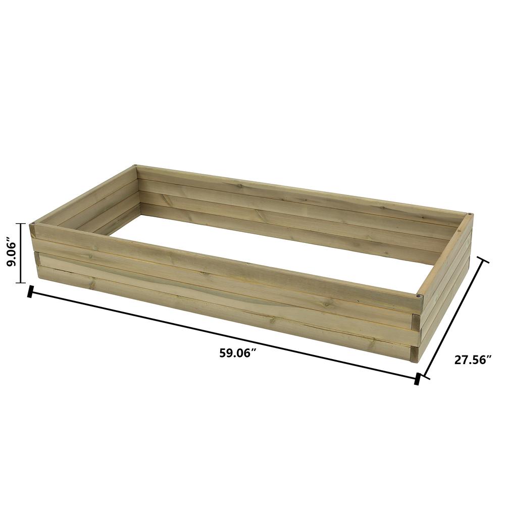 Wood 4.9ft x 2.3ft Raised Garden Bed. Picture 8