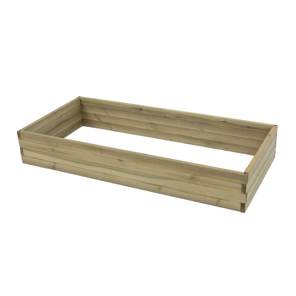Wood 4.9ft x 2.3ft Raised Garden Bed. Picture 6