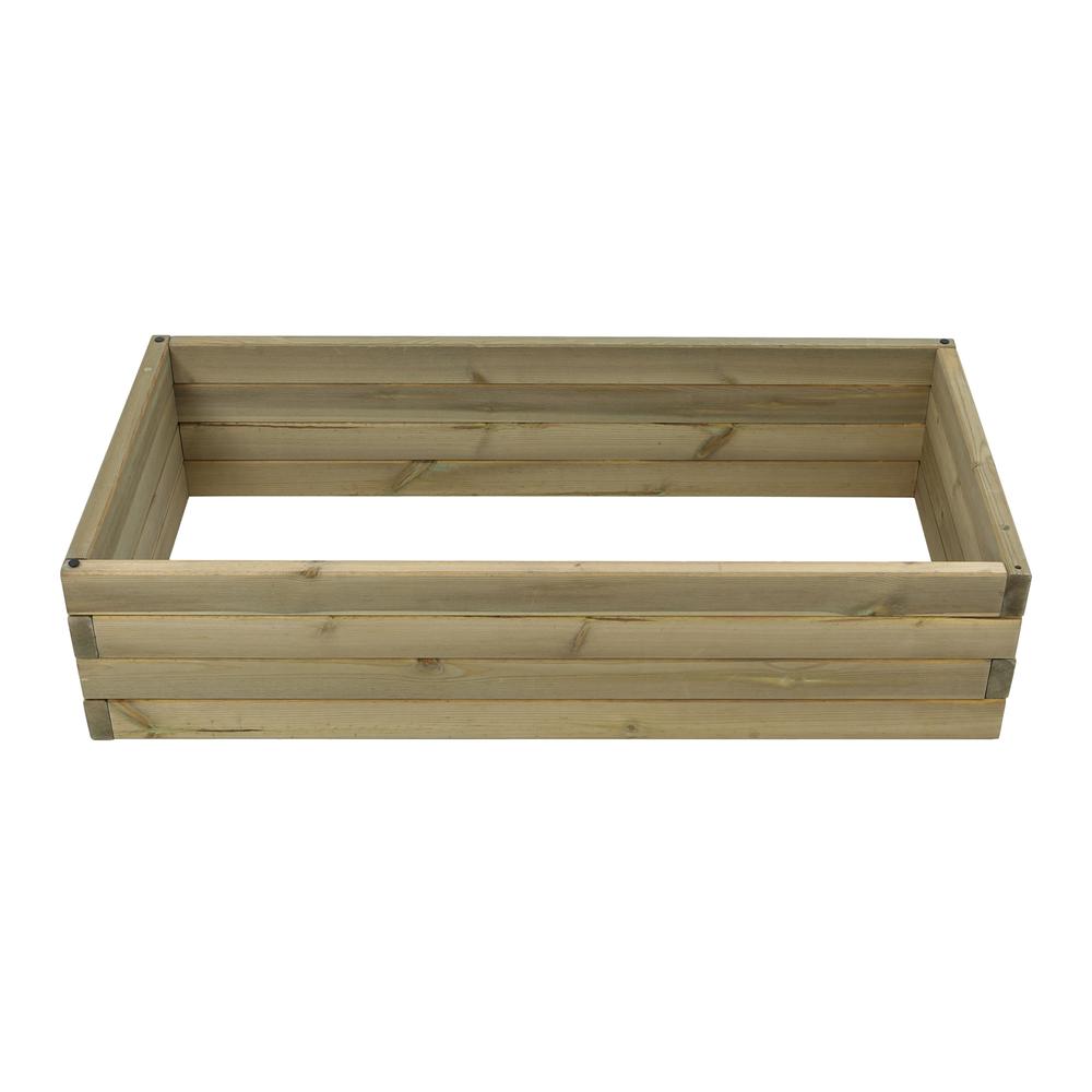 Wood 3.3ft x 1.6ft Raised Garden Bed. Picture 2