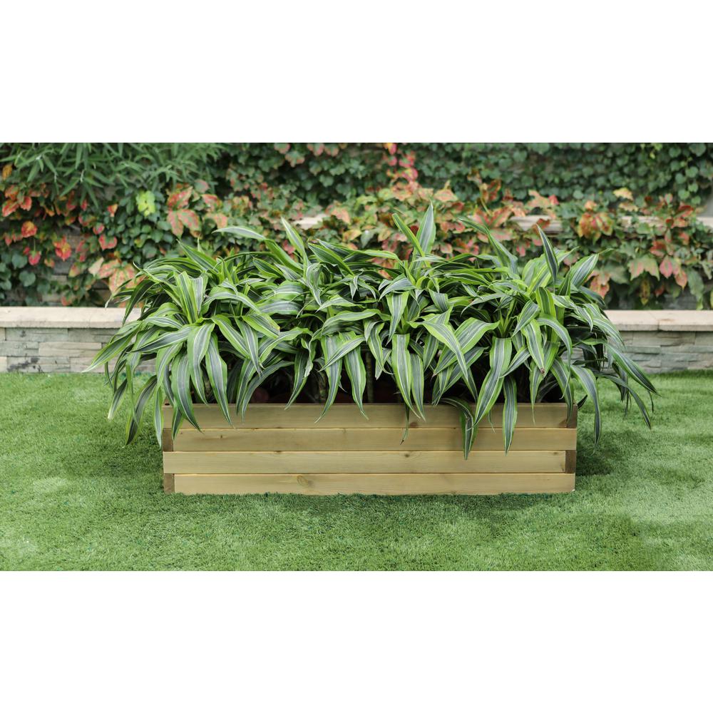 Wood 3.3ft x 1.6ft Raised Garden Bed. Picture 1