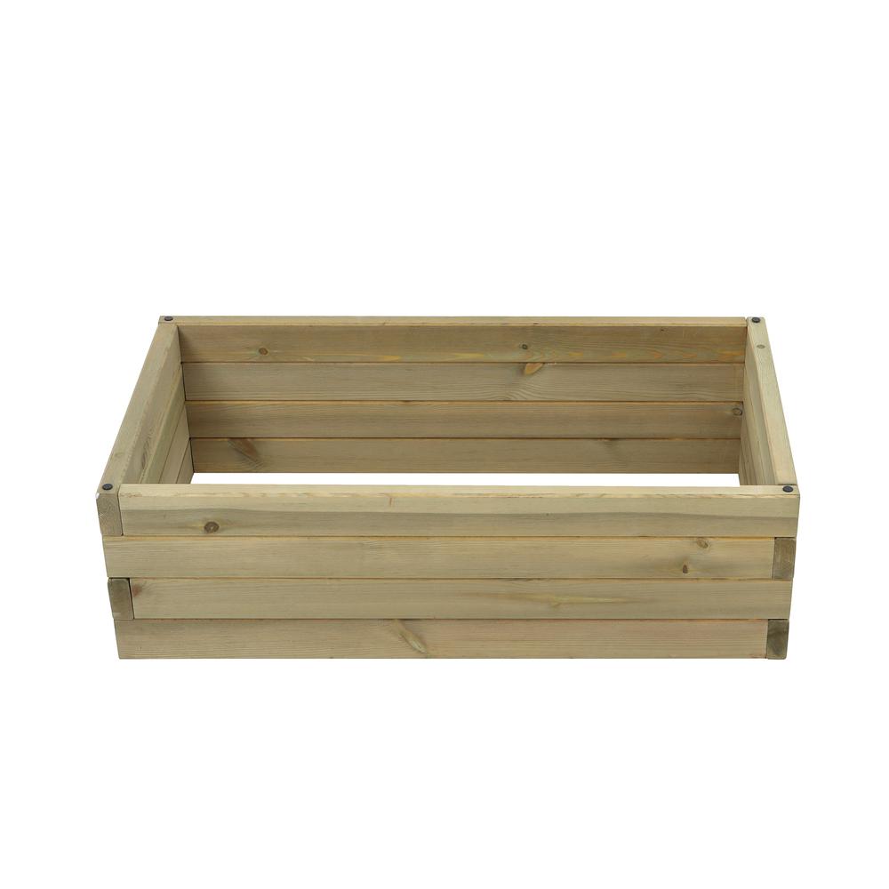 Wood 2.6ft x 1.5ft Raised Garden Bed. Picture 2