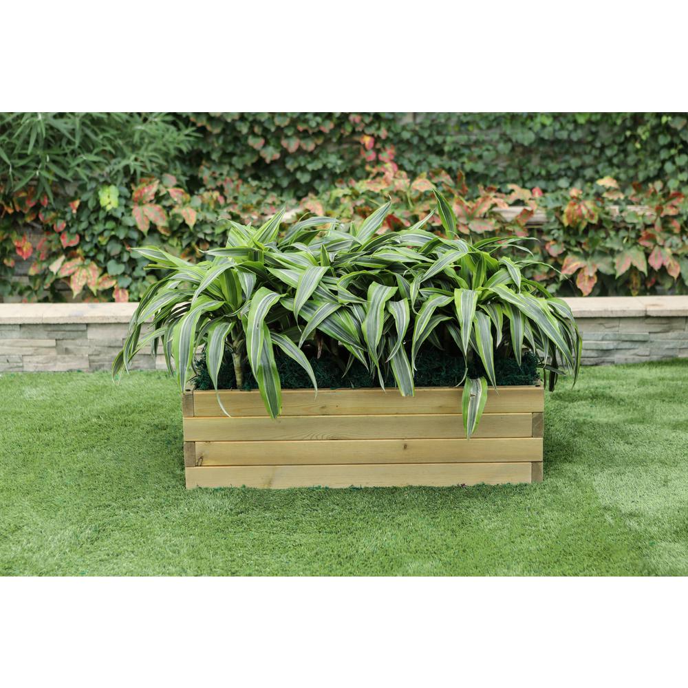 Wood 2.6ft x 1.5ft Raised Garden Bed. Picture 1