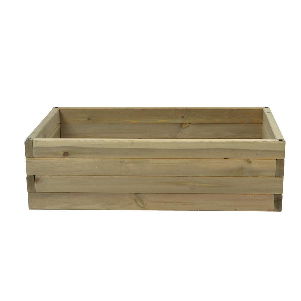 Wood 2.6ft x 1.5ft Raised Garden Bed. Picture 4