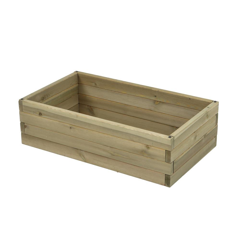Wood 2.6ft x 1.5ft Raised Garden Bed. Picture 5