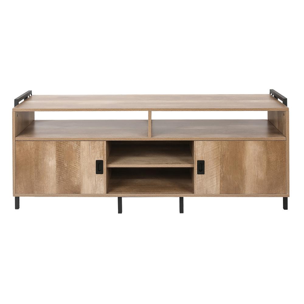 Light Oak Finish TV Stand for TVs Up To 60-Inch. Picture 1