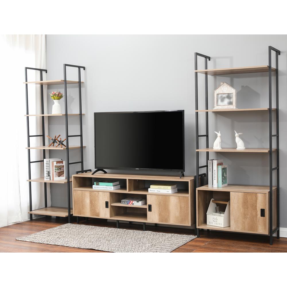 Light Oak Finish TV Stand for TVs Up To 60-Inch. Picture 5