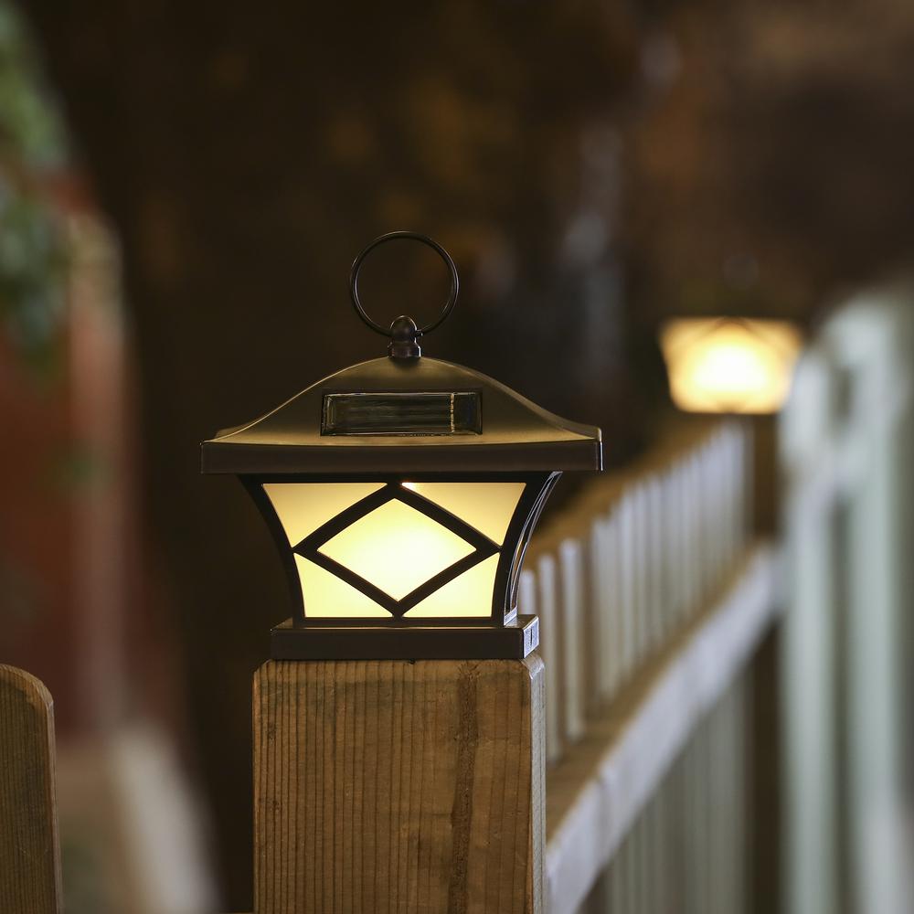 Set of 2 Traditional Solar Post Lights. Picture 2