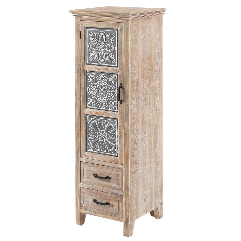 Metal and Wood Tall Tower Cabinet. Picture 4