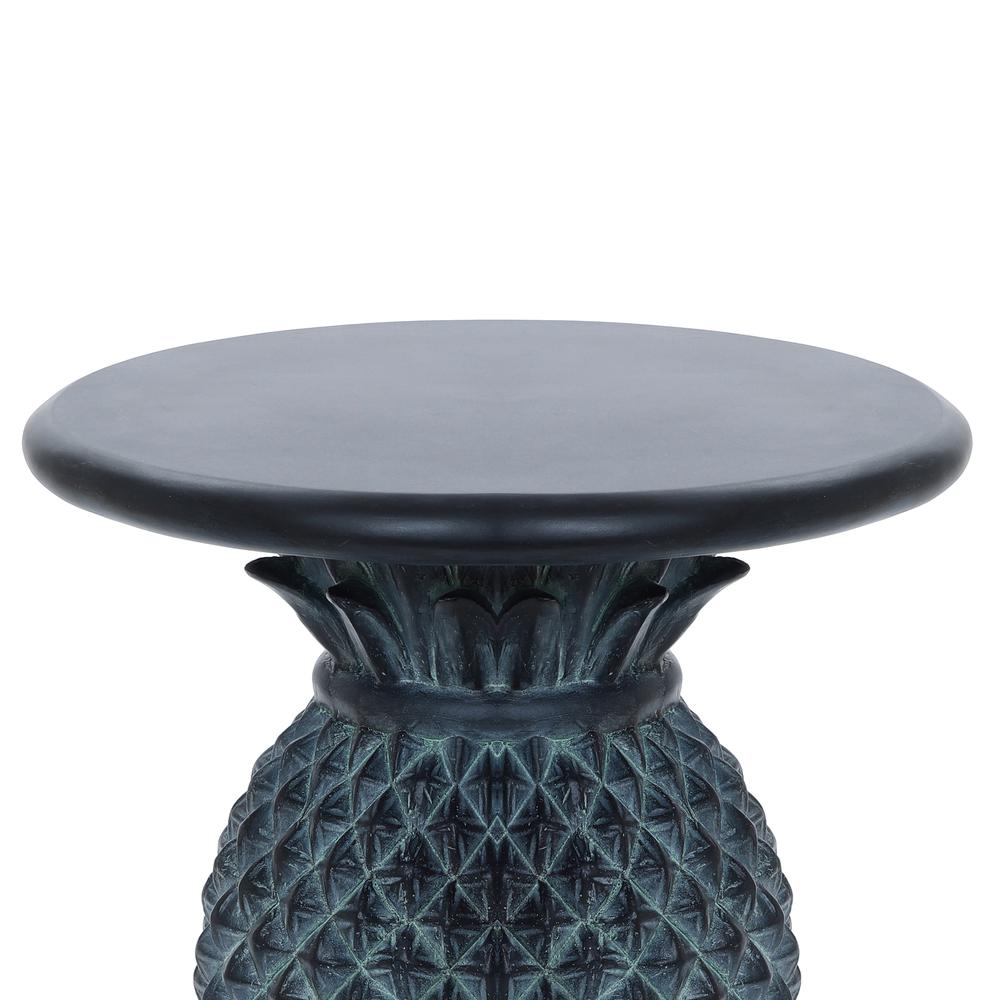 Gray MgO Pineapple Outdoor Side Table. Picture 2
