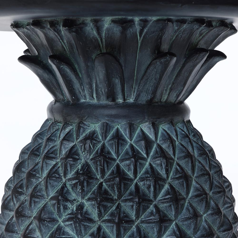 Gray MgO Pineapple Outdoor Side Table. Picture 3