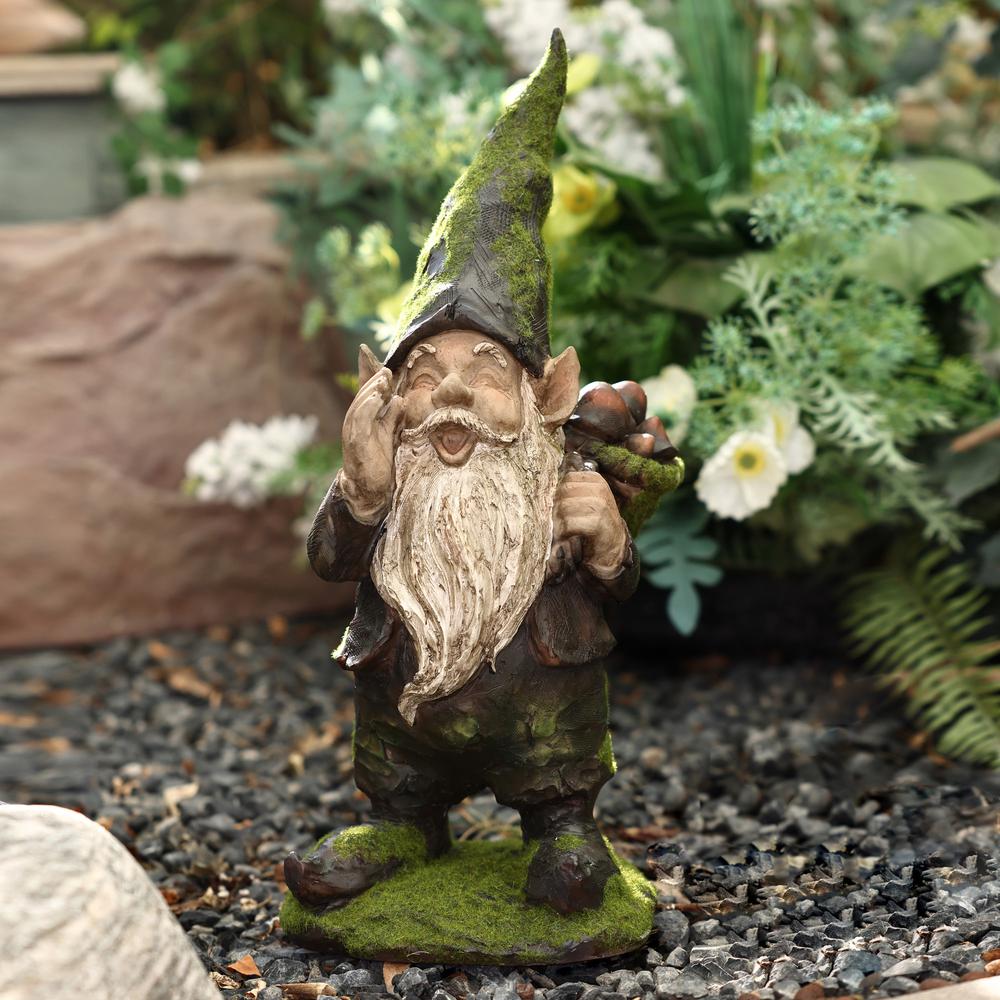 Calling All Gnomes Garden Sculpture Resin Statue, Indoor and Outdoor. Picture 8