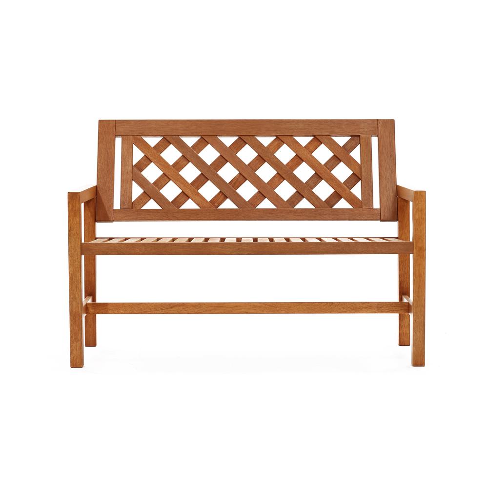 Laguna Solid Wood Outdoor Loveseat Bench. Picture 1