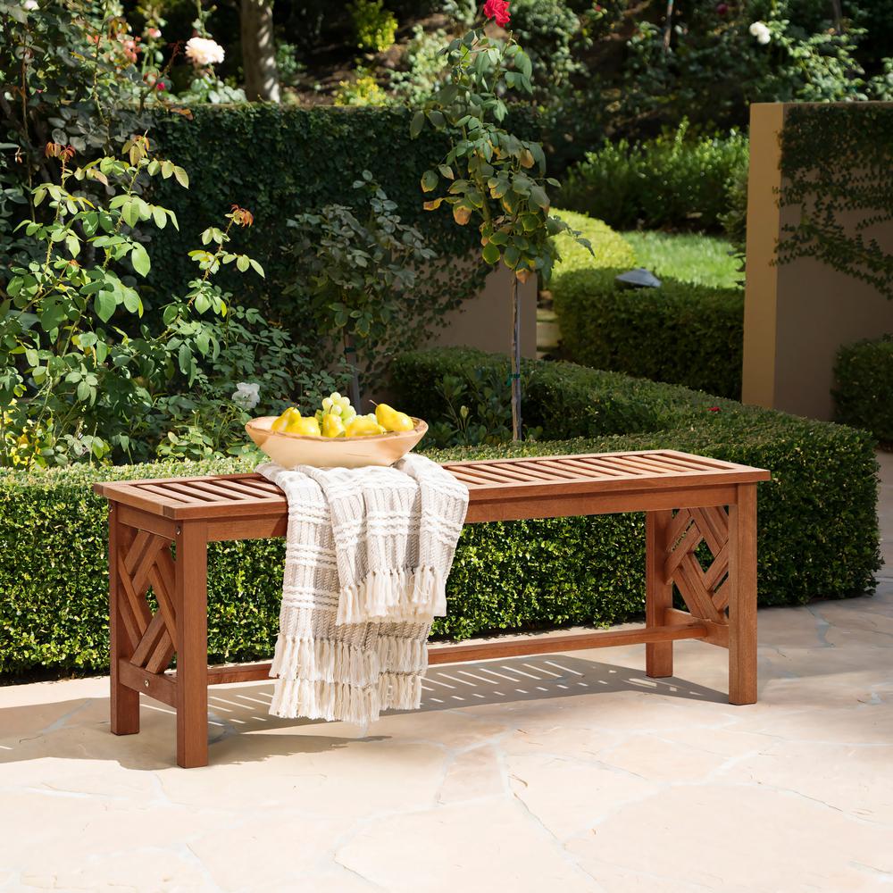 Carmel Solid Wood Outdoor Dining Bench. Picture 8