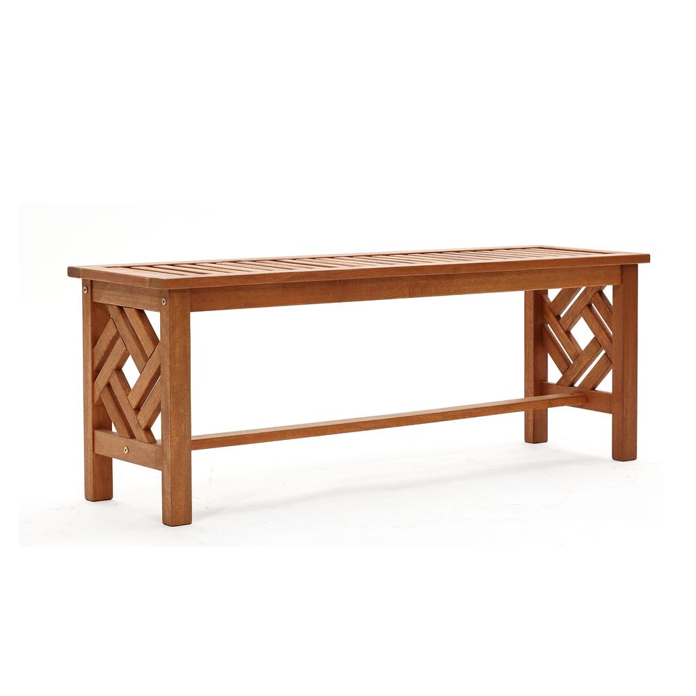 Carmel Solid Wood Outdoor Dining Bench. Picture 2