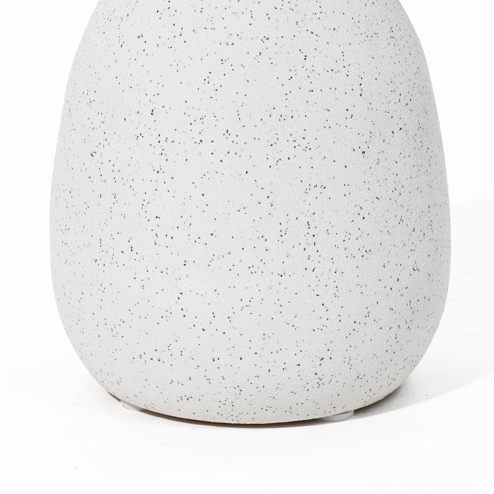 White Ceramic Pitcher Round Vase. Picture 4