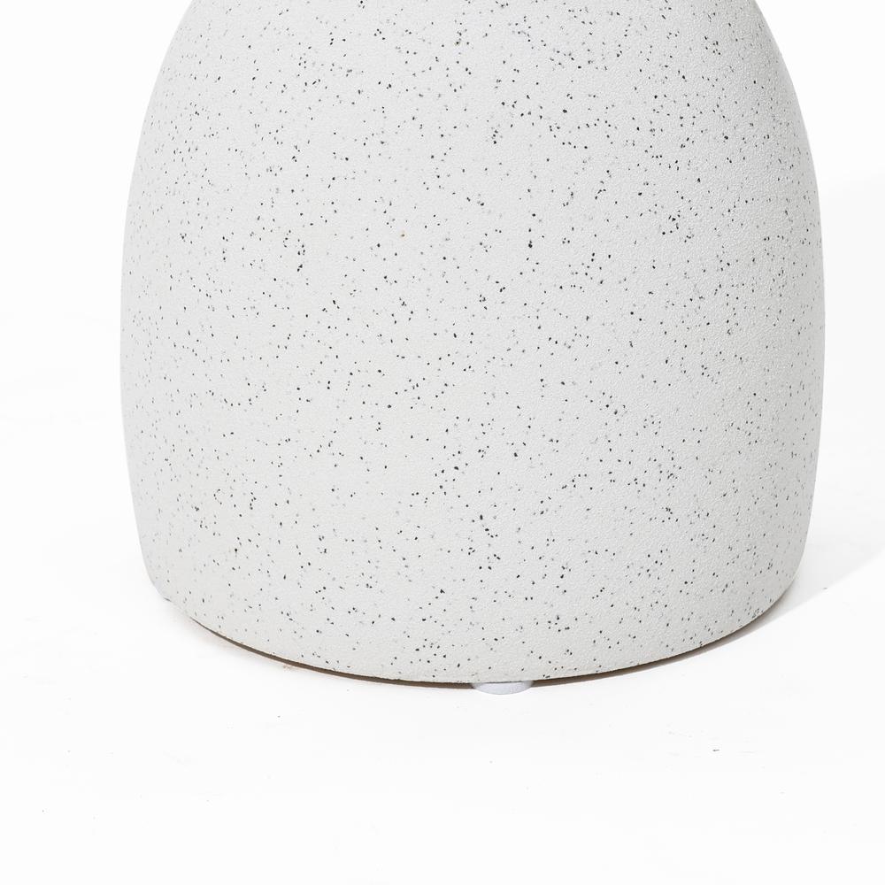 White Ceramic Jug Round Vase. Picture 3