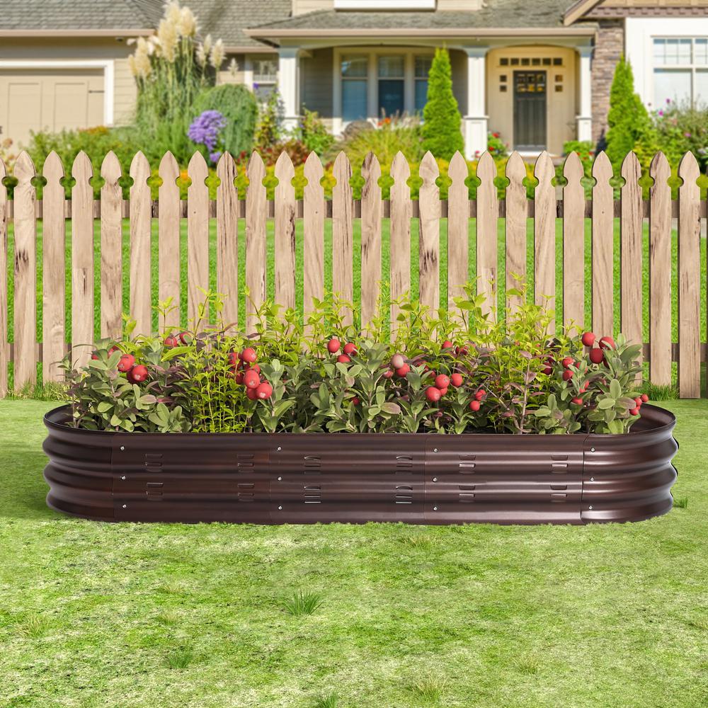 Metal Oval Garden Bed. Picture 5