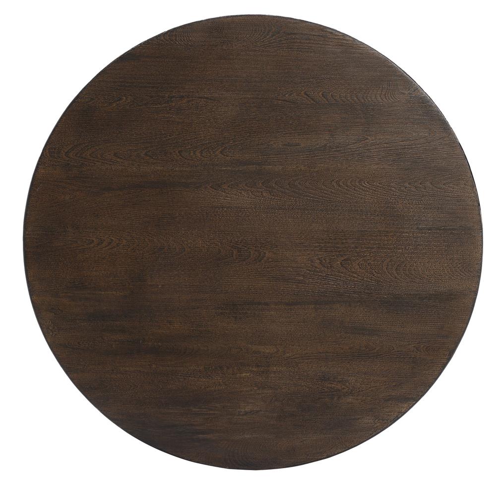 Gray and Brown MgO Round Coffee Table, Indoors and Outdoors. Picture 6
