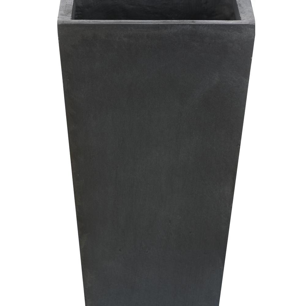 Gray MgO 18.5in. H Tall Tapered Planter. Picture 6
