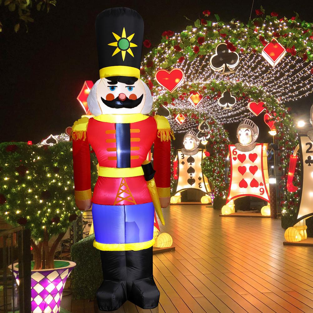 94" Nutcracker Soldier Inflatable with LED Lights. Picture 2
