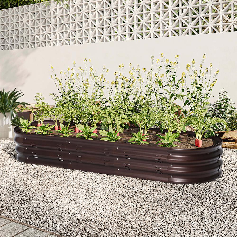 Metal Oval Garden Bed. Picture 7