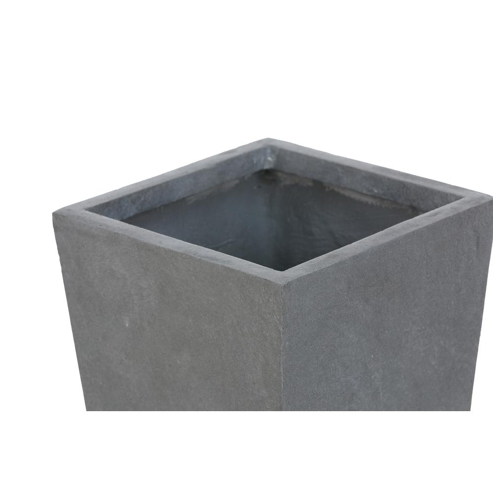 Light Gray MgO 24.2in. H Tall Tapered Planter. Picture 6