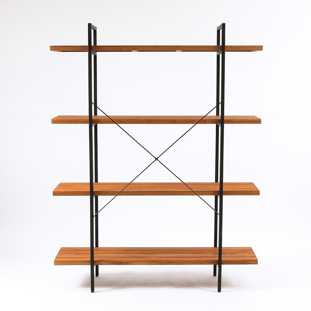 66.5in. H 4-Tier Wood Etagere Bookcase. Picture 5