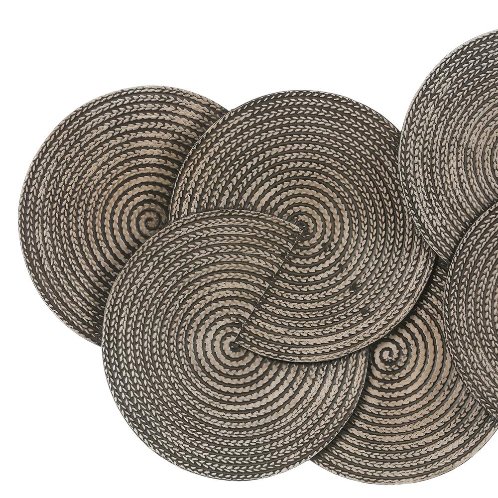 Metal Spiral Plates Wall Decor. Picture 4
