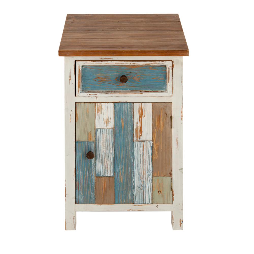 Rustic Multi-Color Accent End Table. Picture 5