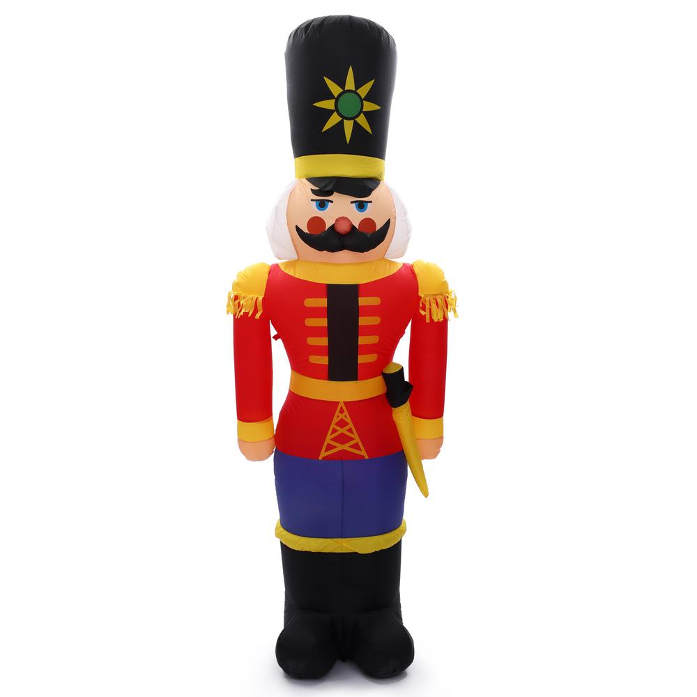 94" Nutcracker Soldier Inflatable with LED Lights. Picture 1