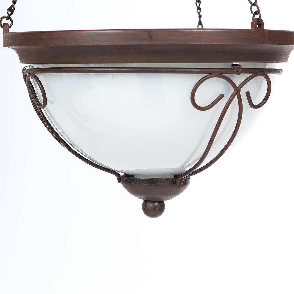 7.1in. Dia. Solar Hanging Accent Light With Scroll Design. Picture 4